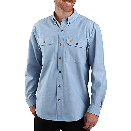 Amazon.com: Carhartt Men's Loose Fit Midweight Chambray Long